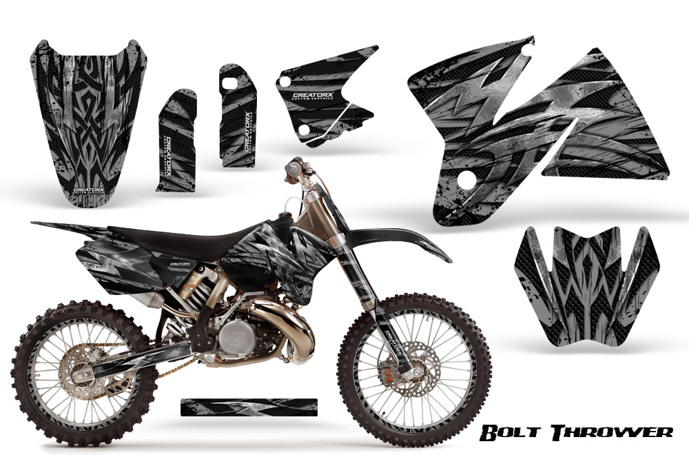 KTM C2 Graphics Kit Bolt Thrower Silver NP Rims